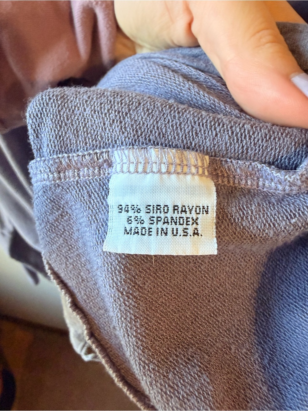 bryn Walker lavender oversized high-low tunic top | Made in USA - Picture 6 of 6